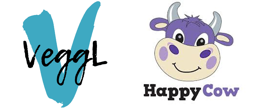 Veggl logo, Happy Cow logo